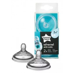 TOMMEE TIPPEE 2 TETINAS ANTI COLIC FLUJO MEDIO +3 M
