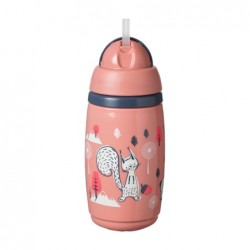 TOMMEE TIPPEE BOTELLIN TERMICO CON CAÑA ROSA +12 M