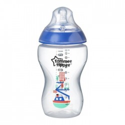 TOMMEE TIPPEE BIBERON FLUJO MEDIO AZUL 340 ML