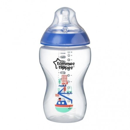 TOMMEE TIPPEE BIBERON FLUJO MEDIO AZUL 340 ML