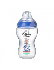 TOMMEE TIPPEE BIBERON FLUJO MEDIO AZUL 340 ML