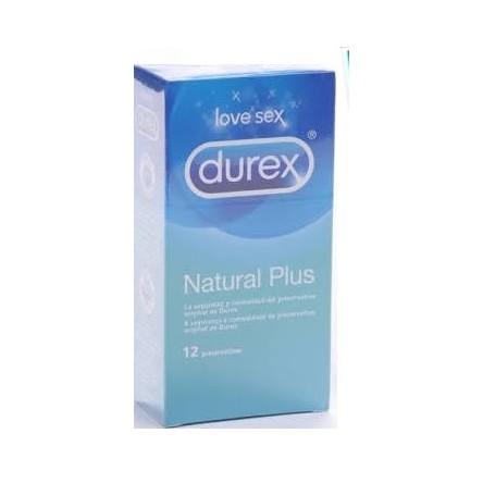 Durex preservativos natural plus 12 unidades