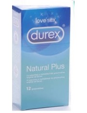 Durex preservativos natural plus 12 unidades