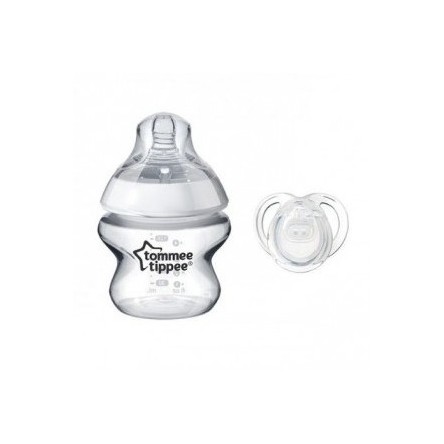 TOMMEE TIPPEE BIBERON 150 ML + CHUPETE 0-2M TOMMEE TIPPEE BIBERON 150 ML + CHUPETE 0-2M