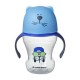 TOMMEE TIPPEE TAZA AZUL DE APRENDIZAJE 230 ML BOQUILLA DE SILICONA SUAVE