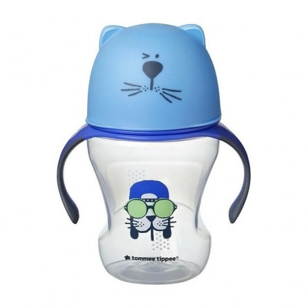 TOMMEE TIPPEE TAZA AZUL DE APRENDIZAJE 230 ML BOQUILLA DE SILICONA SUAVE TOMMEE TIPPEE TAZA AZUL DE APRENDIZAJE 230 ML BOQUILLA DE SILICONA SUAVE