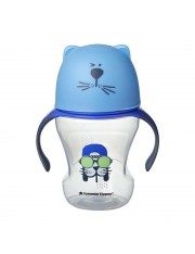 TOMMEE TIPPEE TAZA AZUL DE APRENDIZAJE 230 ML BOQUILLA DE SILICONA SUAVE