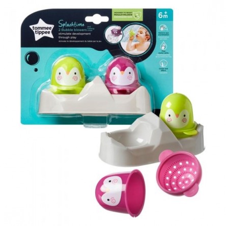 TOMMEE TIPPEE JUGUETES DE BAÑO SOPLA BURBUJAS 2 UNIDADES