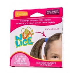 no-lice gomas coleteros para el cabello aromaterapia 4 gomas rb antipiojos