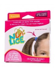 no-lice gomas coleteros para el cabello aromaterapia 4 gomas rb antipiojos