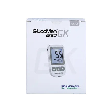 MEDIDOR DE GLUCOSA Y CUERPOS CETONICOS GLUCOMEN AREO GK METER 1 UNIDAD