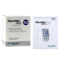 GLUCOMEN AREO SENSOR 50 TIRAS REACTIVAS+ REGALO APARATO GLUCOMEN AREO GK