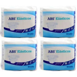 PAÑAL ADULTO ABSORBENTE INCONTINENCIA ORINA DIA ANATOMICO ABS ECO ELASTICOS 80 UNIDADES TALLA MEDIANA