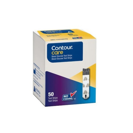 TIRAS REACTIVAS GLUCEMIA CONTOUR CARE 50 UNIDADES