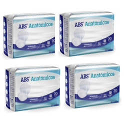 PAÑAL ADULTO ABSORBENTE INCONTINENCIA DE ORINA DIA ANATOMICO ABS 80 UNIDADES