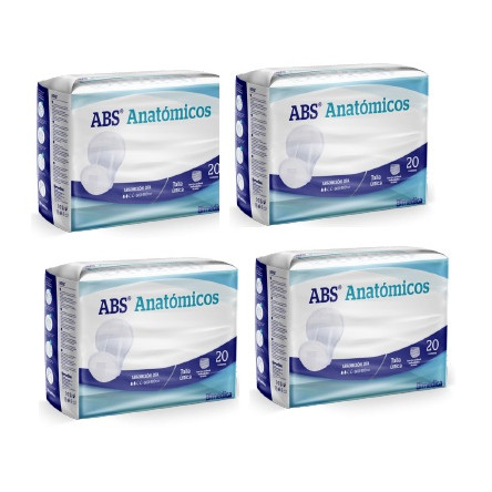 PAÑAL ADULTO ABSORBENTE INCONTINENCIA DE ORINA DIA ANATOMICO ABS 80 UNIDADES