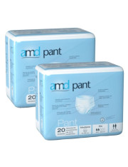 PAÑAL ADULTO ABSORBENTE INCONTINENCIA DE ORINA DIA ANATOMICO AMD PANTS 40 UNIDADES TALLA MEDIA