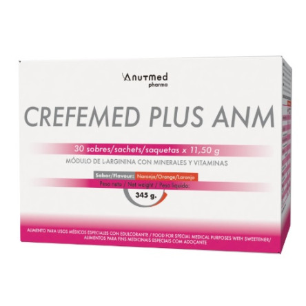 CREFEMED PLUS ANM 30 SOBRES 11,5 G SABOR NARANJA