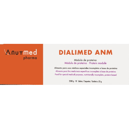 DIALIMED ANM PROTEINAS 10 SOBRES 25 G SABOR NEUTRO