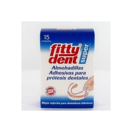 Fittydent super almohadillas adhesivas protesis 15 almohadillas