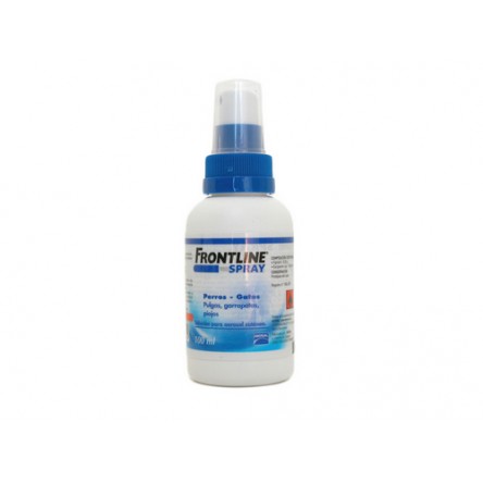 Frontline antiparasitario perros-gatos spray 100 ml pulgas garrapatas y piojos Frontline antiparasitario perros-gatos spray 100 ml pulgas garrapatas y piojos
