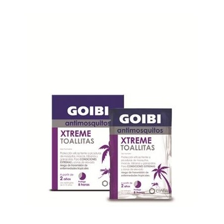 Goibi xtreme antimosquitos toallitas repelente 16 toallitas monodosis cinfa Goibi xtreme antimosquitos toallitas repelente 16 toallitas monodosis cinfa