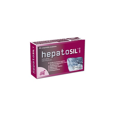 Hepatosil 100/10 gatos y perros 30 comprimidos Hepatosil 100/10 gatos y perros 30 comprimidos