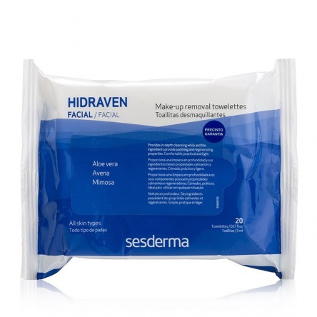 Hidraven sesderma desmaquillantes 20 toallitas Hidraven sesderma desmaquillantes 20 toallitas
