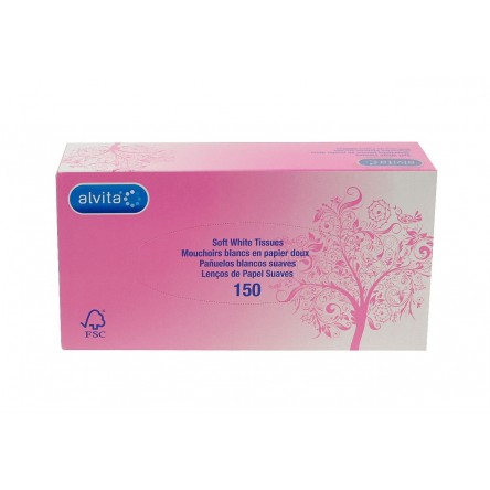 Alvita pañuelos caja 150 unidades Alvita pañuelos caja 150 unidades