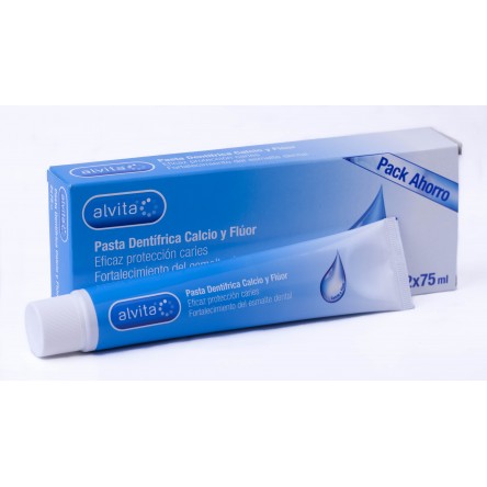 Alvita pasta dental calcio y fluor duplo 75 ml x 2 Alvita pasta dental calcio y fluor duplo 75 ml x 2