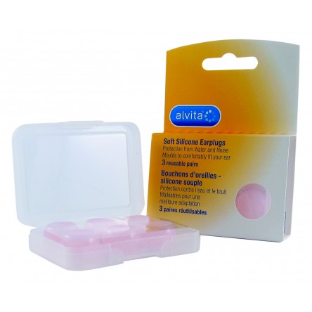 Alvita tapones oidos silicona blandos agua 6 tapones Alvita tapones oidos silicona blandos agua 6 tapones