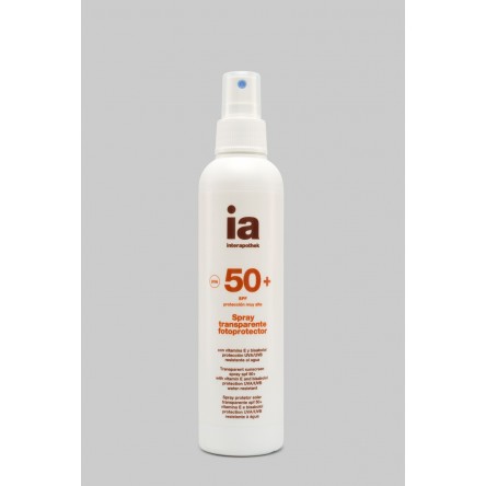 Interapothek fotoprotec spf 50+ spray transparente 200 ml Interapothek fotoprotec spf 50+ spray transparente 200 ml