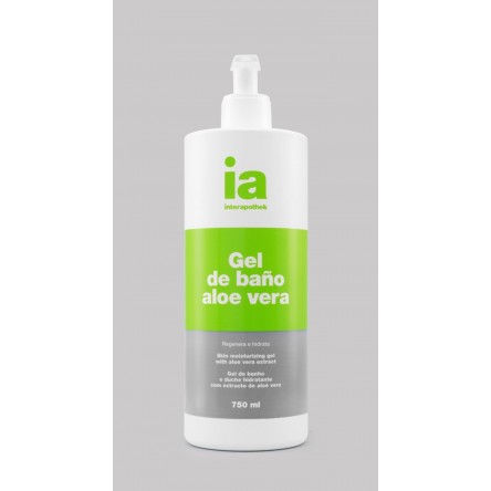 Interapothek gel de baño aloe vera 750 ml con dosificador Interapothek gel de baño aloe vera 750 ml con dosificador