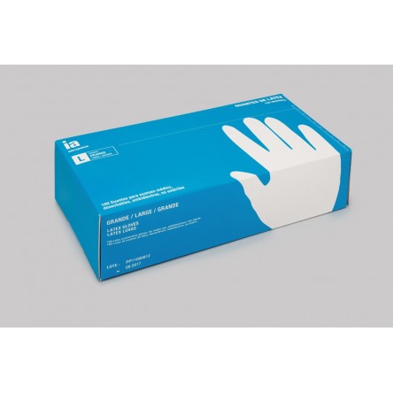 Interapothek guantes de latex con polvo talla- grande 100 guantes Interapothek guantes de latex con polvo talla- grande 100 guantes
