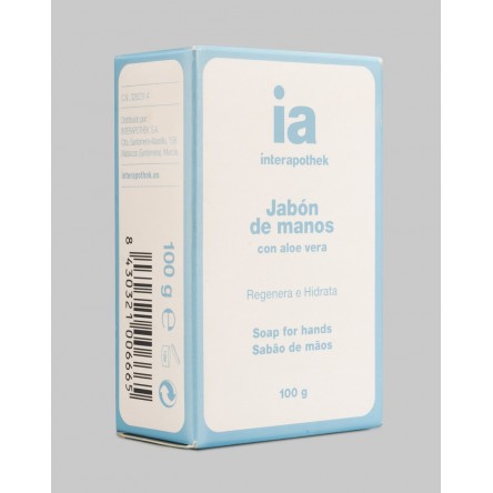 Interapothek jabon manos pastilla aloe 100g Interapothek jabon manos pastilla aloe 100g