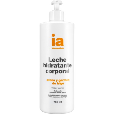 Interapothek leche corporal hidratante con avena dosificador 750 ml Interapothek leche corporal hidratante con avena dosificador 750 ml