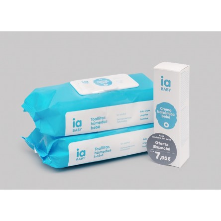 Interapothek pack crema balsamo + 2 toallitas 72 unidades Interapothek pack crema balsamo + 2 toallitas 72 unidades