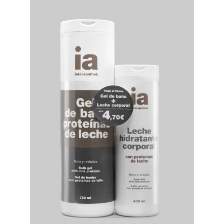 Interapothek pack gel proteinas leche+leche proteinas Interapothek pack gel proteinas leche+leche proteinas