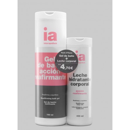 Interapothek pack gel reafirmante+leche reafirmante Interapothek pack gel reafirmante+leche reafirmante