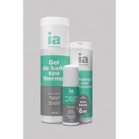 Interapothek pack gel spa+desodorante spa+champu uso frecuente Interapothek pack gel spa+desodorante spa+champu uso frecuente