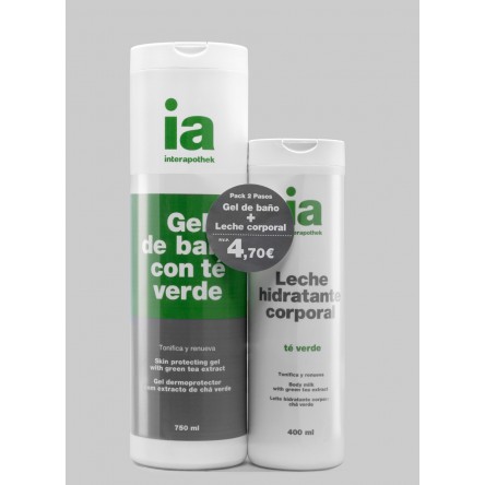 Interapothek pack gel te verde+leche te verde Interapothek pack gel te verde+leche te verde