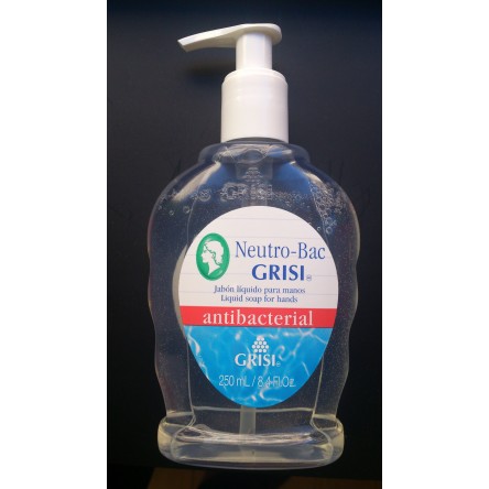 Jabon liquido para manos antibacterial neutro-bac grisi 250 ml + ENVÍO GRATIS Jabon liquido para manos antibacterial neutro-bac grisi 250 ml + ENVÍO GRATIS