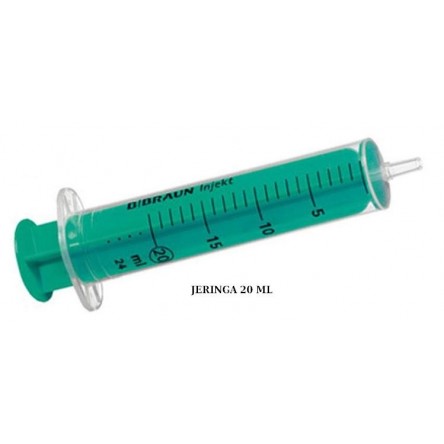 Jeringa esteril 20 ml. sin aguja Jeringa esteril 20 ml. sin aguja