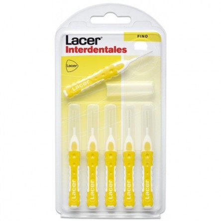 Lacer cepillo interdental fino recto 6 unidades Lacer cepillo interdental fino recto 6 unidades