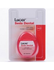 Lacer seda dental con cera fluor y triclosan 50 metros