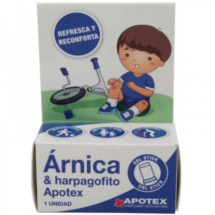 Apotex harpagofito y arnica gel stick 4.5 g golpes niño Apotex harpagofito y arnica gel stick 4.5 g golpes niño