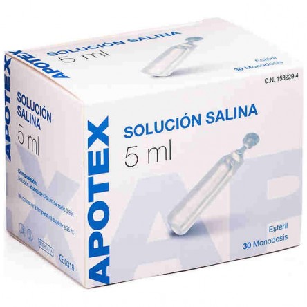 Apotex solucion salina fisiologica 5 ml 30 monodosis Apotex solucion salina fisiologica 5 ml 30 monodosis