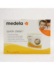 Medela bolsas de esterilizar para microondas reutilizables quick clean 5 unidades