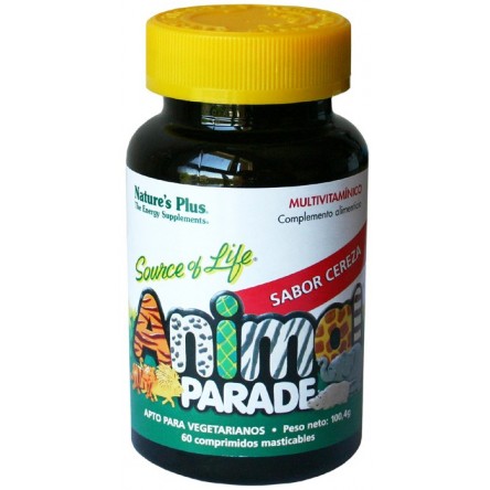 Nature´s plus animal parade multivitaminico cereza 60 comprimidos masticables Nature´s plus animal parade multivitaminico cereza 60 comprimidos masticables