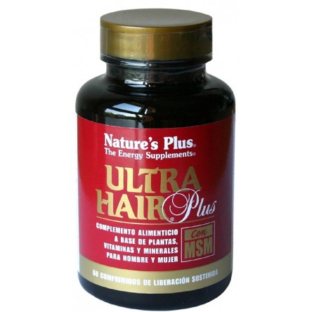 Nature´s plus ultra hair plus con msm caida del cabello 60 comprimidos Nature´s plus ultra hair plus con msm caida del cabello 60 comprimidos